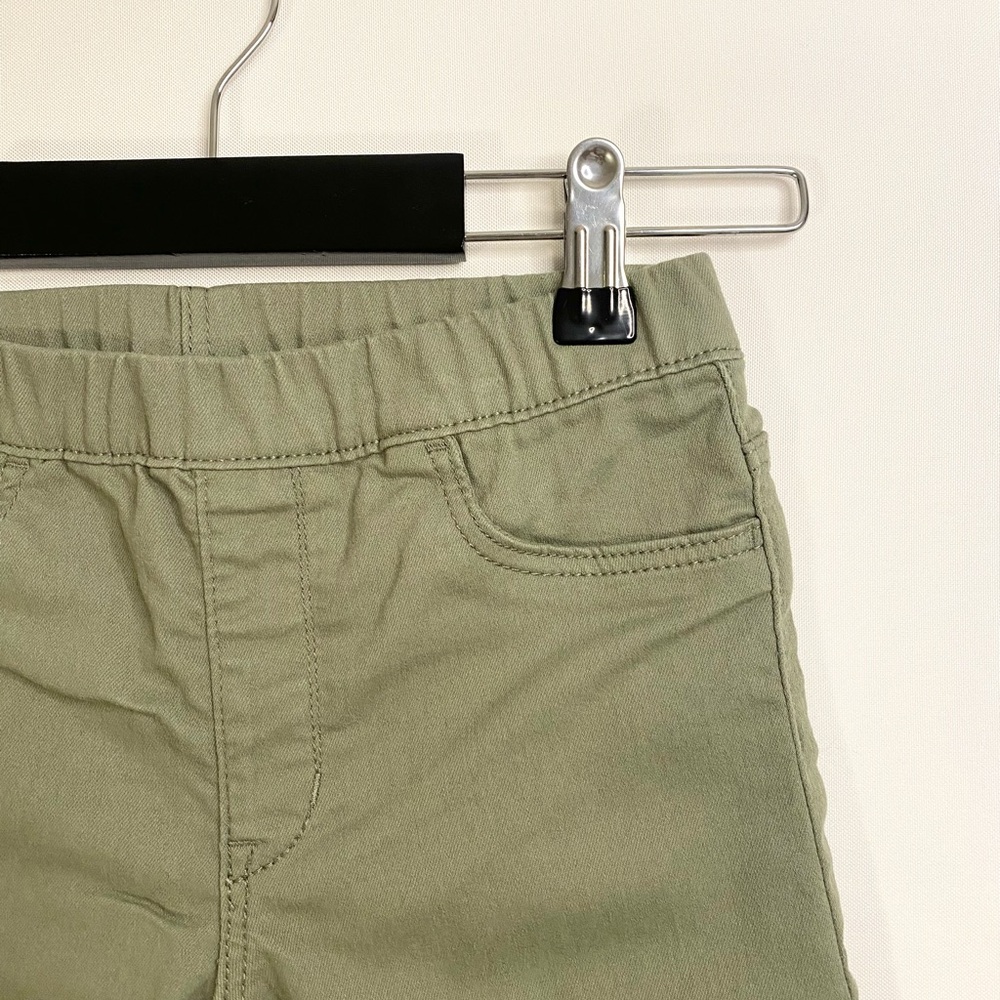 H&M Girls Olive Green Skinny Pull-On Treggings | Size 8